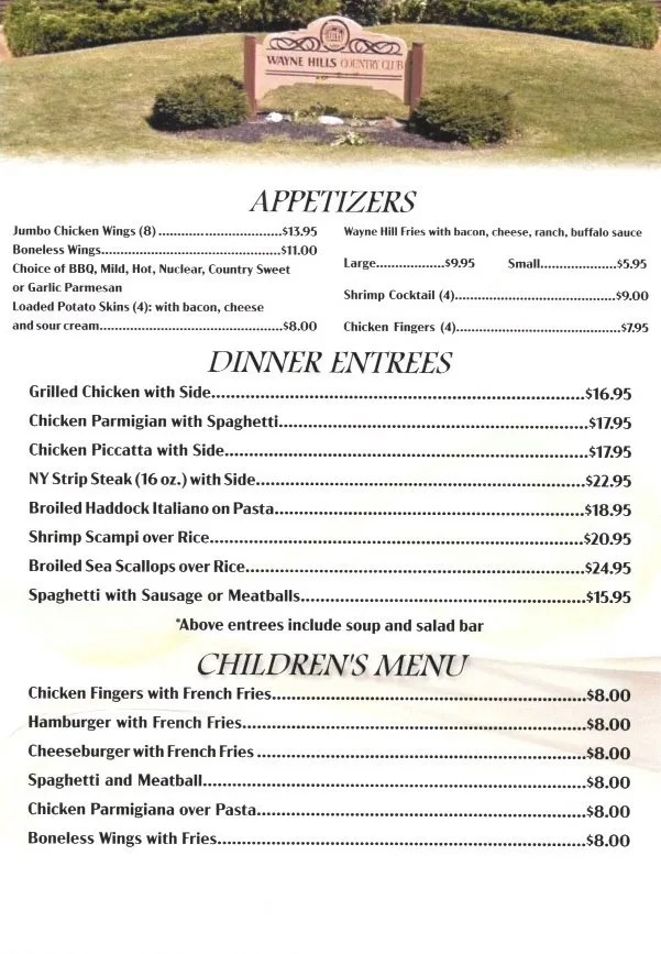 Clubhouse & Restaurant Wayne Hills Country Club