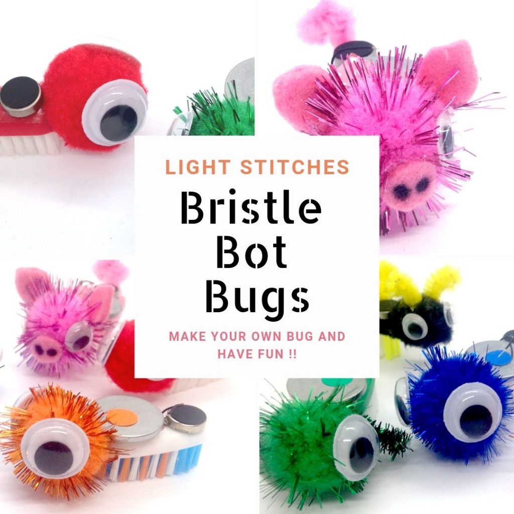 ECO BRISTLE BOT BUGS (PACK OF 2) OR CLASS KIT Light Stitches