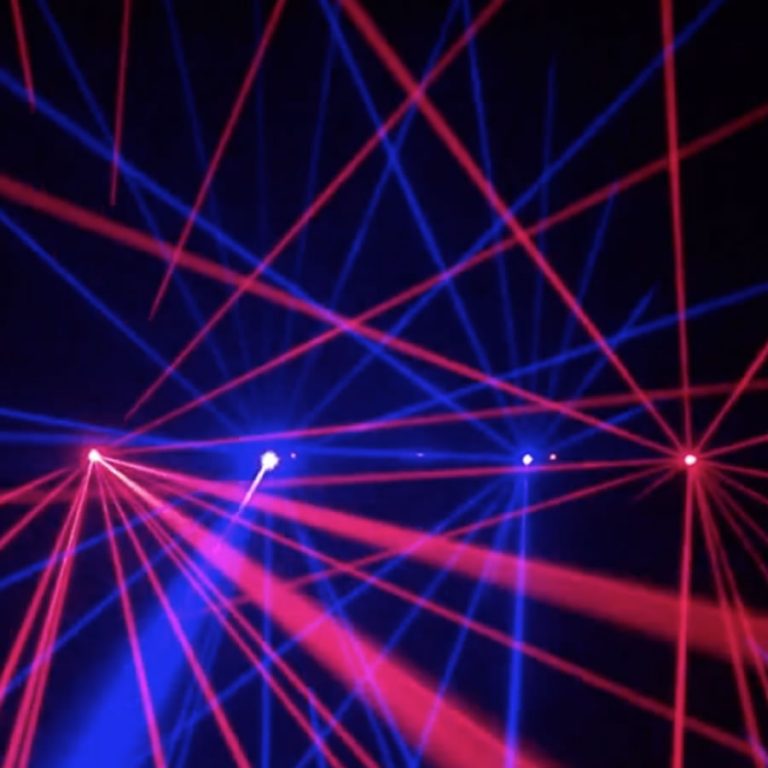 Professional Red and Blue Animation Laser Package Lights To Party