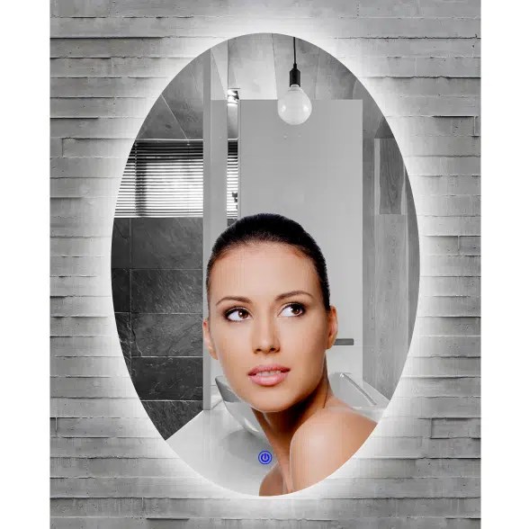 LightStore Oval Glow Backlit LED Mirror