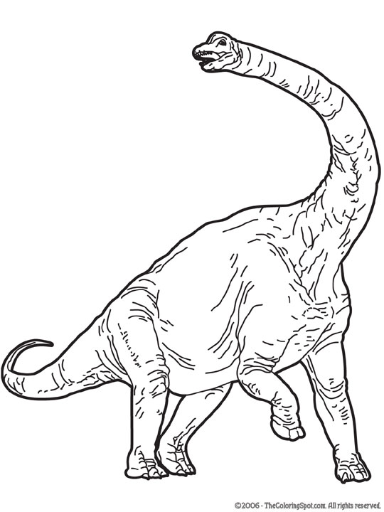 Brachiosaurus Coloring Page Audio Stories for Kids Free Coloring