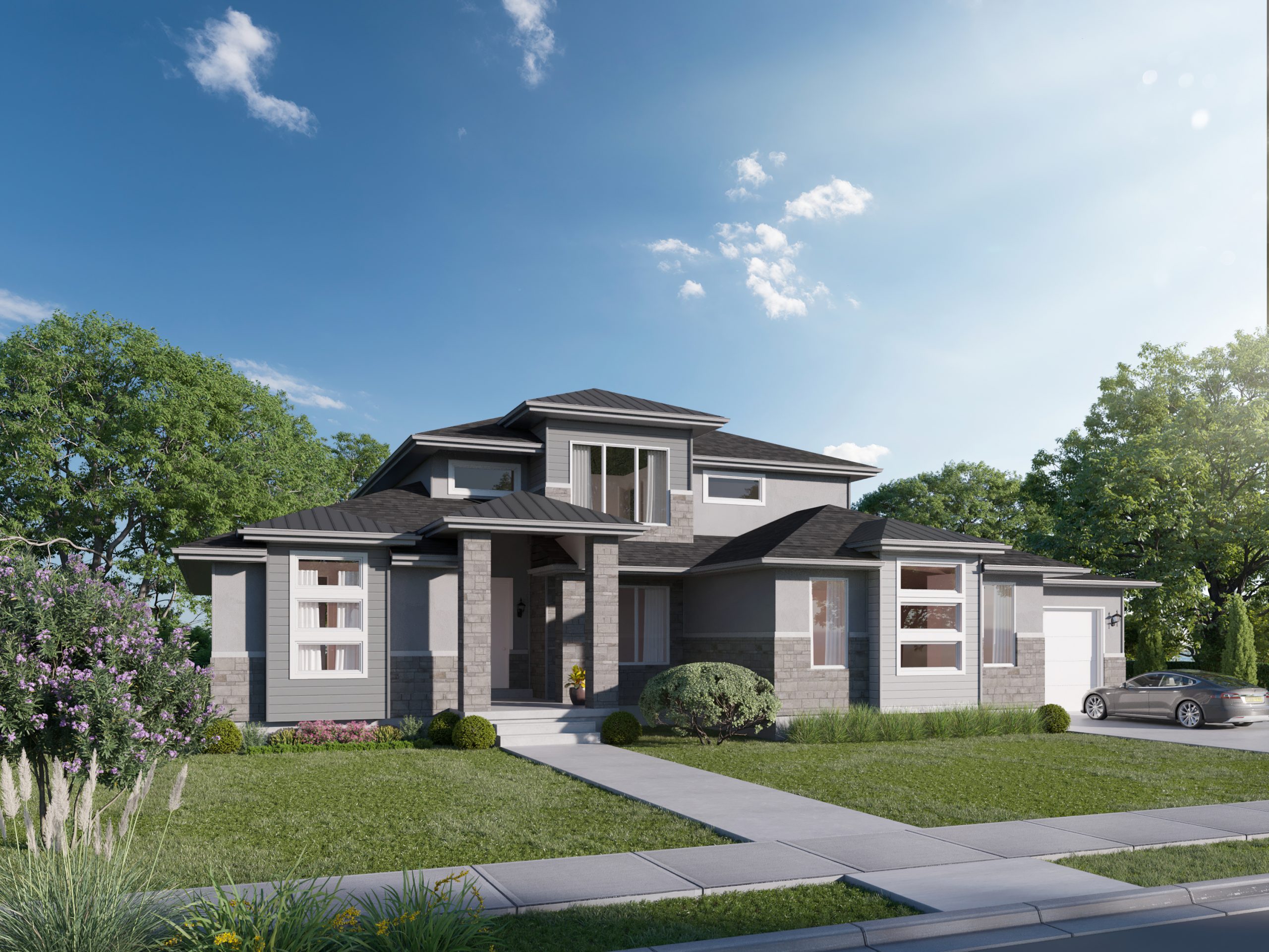 Charlotte 3d rendering Lightyear Homes Utah Custom Home Builder