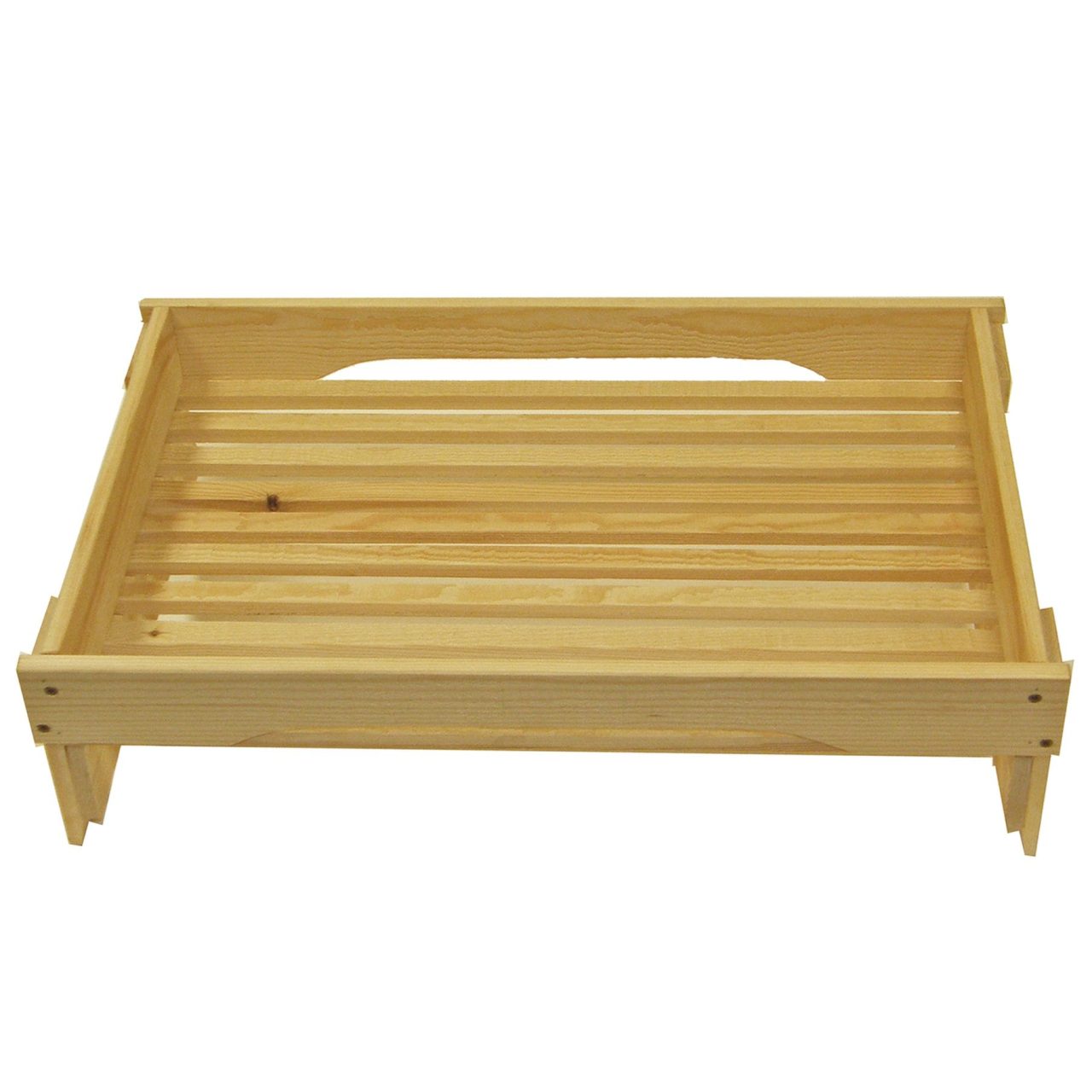 The Classic GN1/1 Rustic Slatted Tray Riser 530x325x160 Display