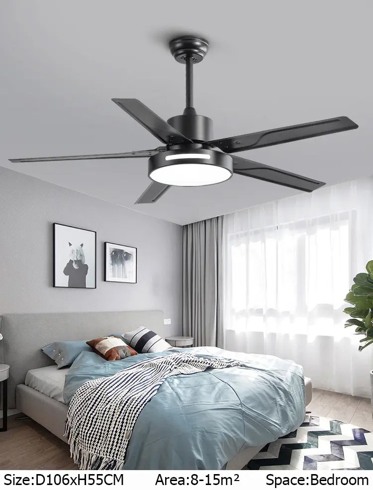 LIGTOP Ceiling Fan With Light, 74W LED Pendant Light Ceiling Fan With Remote Control Modern