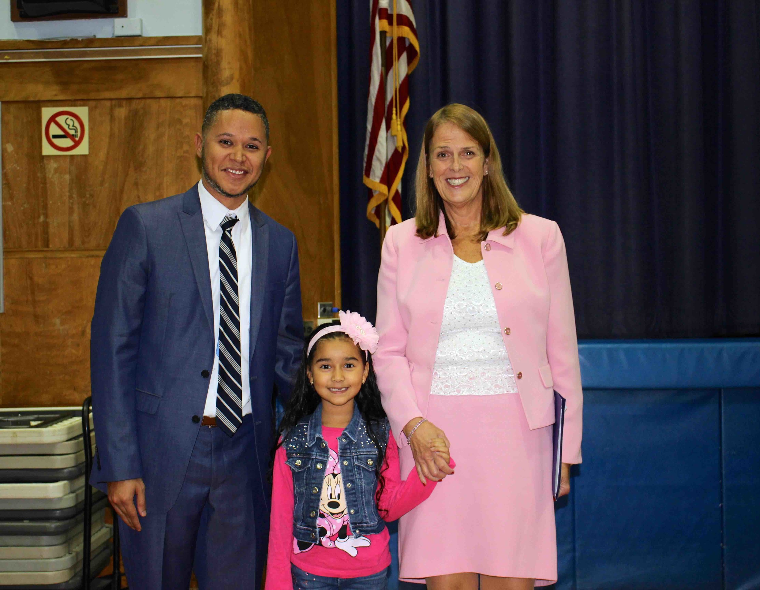 Student and board member recognition in Elmont Herald Community
