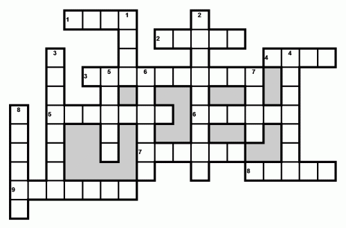 Crossword "Geography" кроссворд "географические названия" на