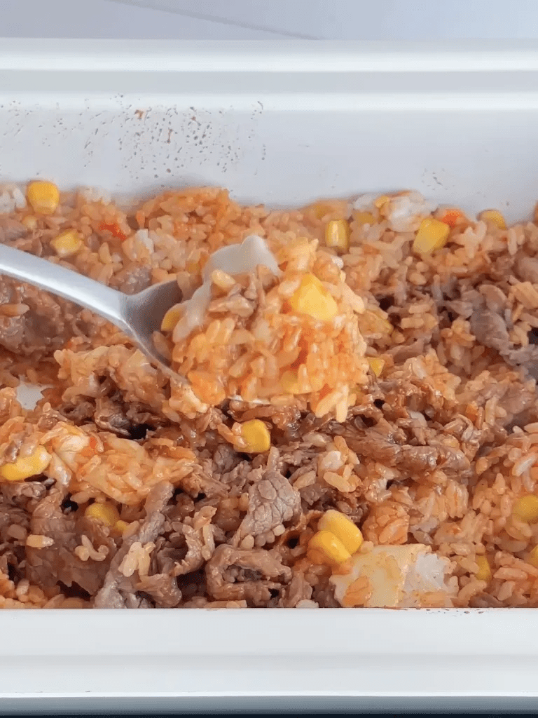 Snowman Butter Beef Fried Rice Like by Regina