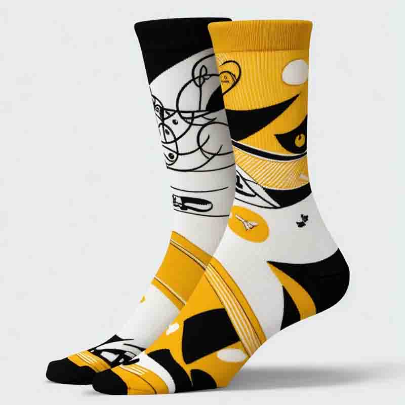 Graphic Socks Every Step Tells a Story