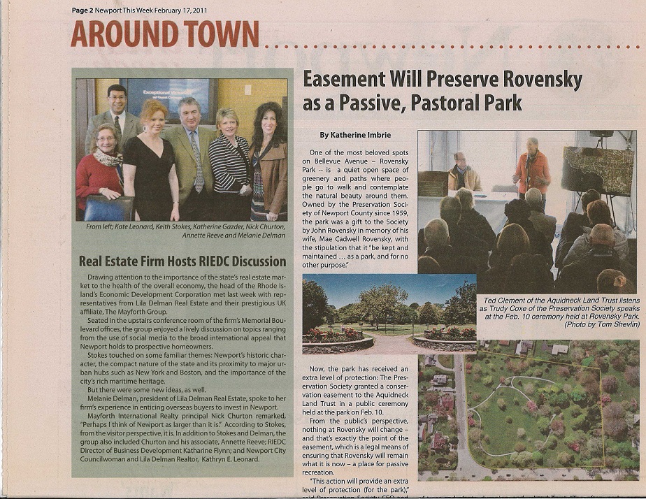 Lila Delman Property Featured In Newport This Week Lila Delman