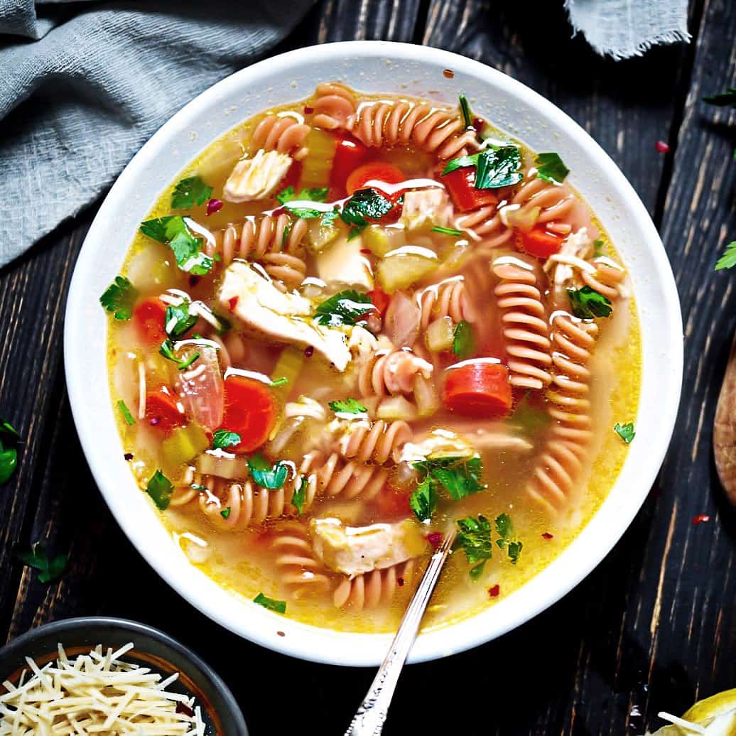 SCD Chicken Rotini Soup Lila Ruth Grain Free