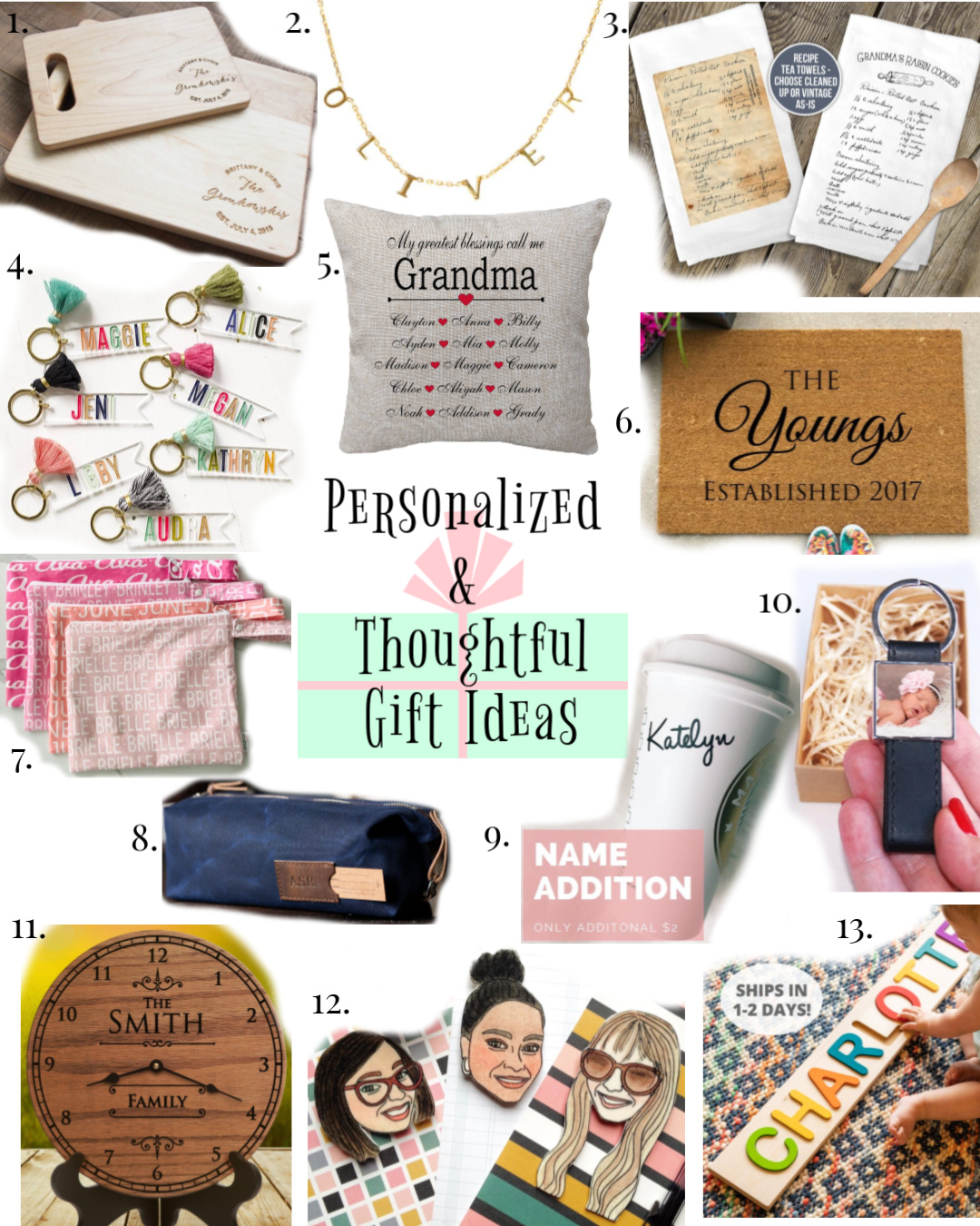 Personalized and Thoughtful Gifts from Etsy Lil bits of Chic