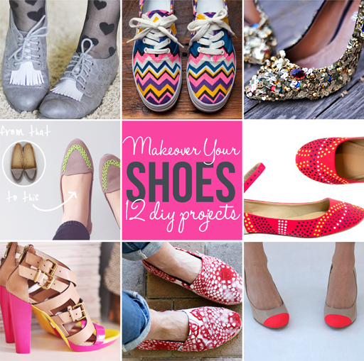 12 DIY Ideas for a Shoe Makeover