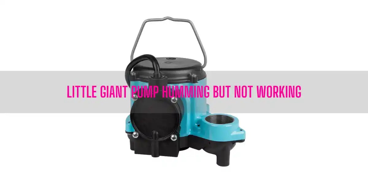 Why Is My Little Giant Pump Humming But Not Working?