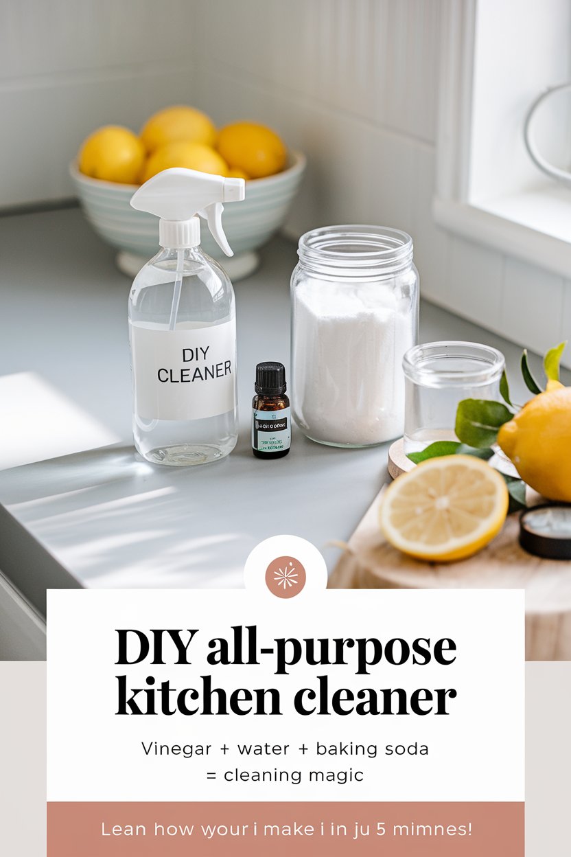 DIY AllPurpose Kitchen Cleaner Natural, Safe & Effective Recipe