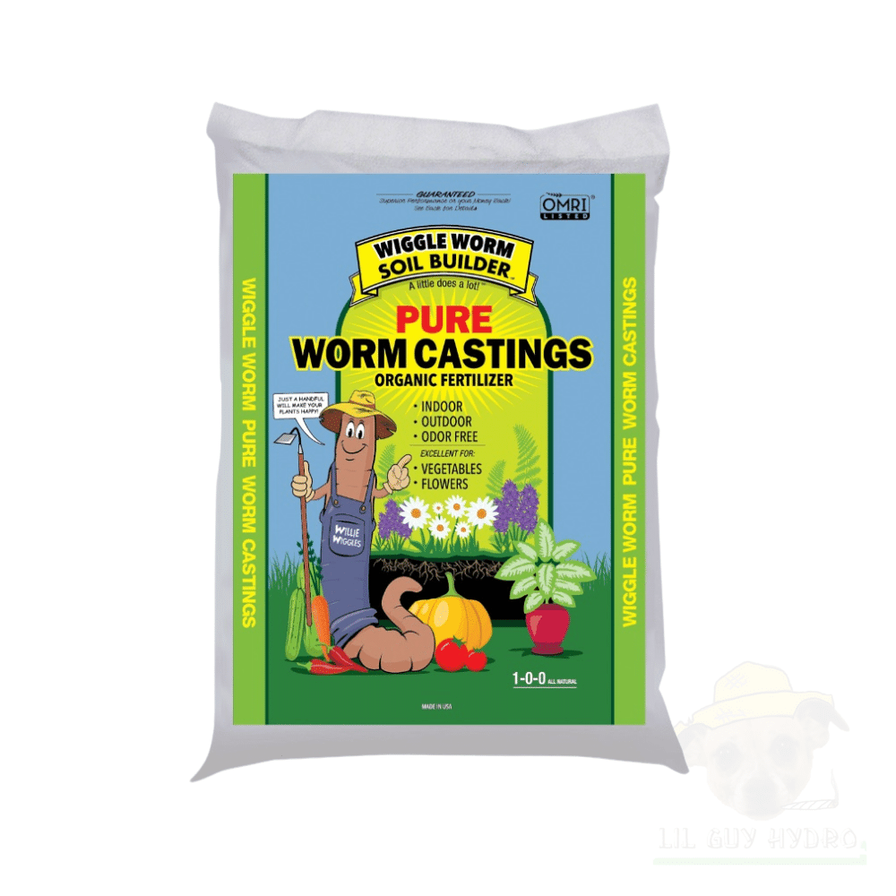 Worm Castings 1 lb Organic Soil Amendment Lil Guy Hydro