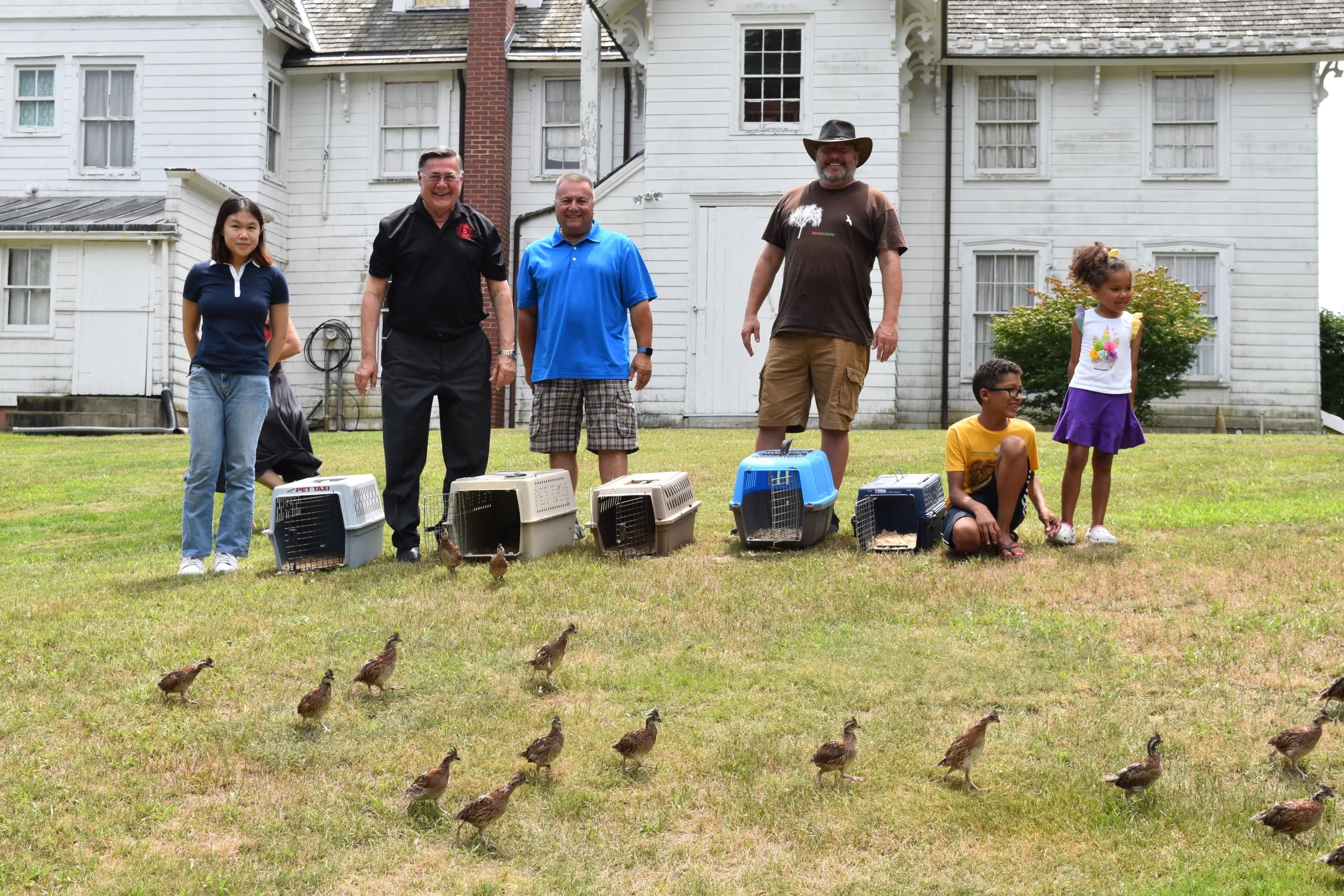 Romaine, Loguercio Join CEED for 2023 Quail Release at Longwood Estate