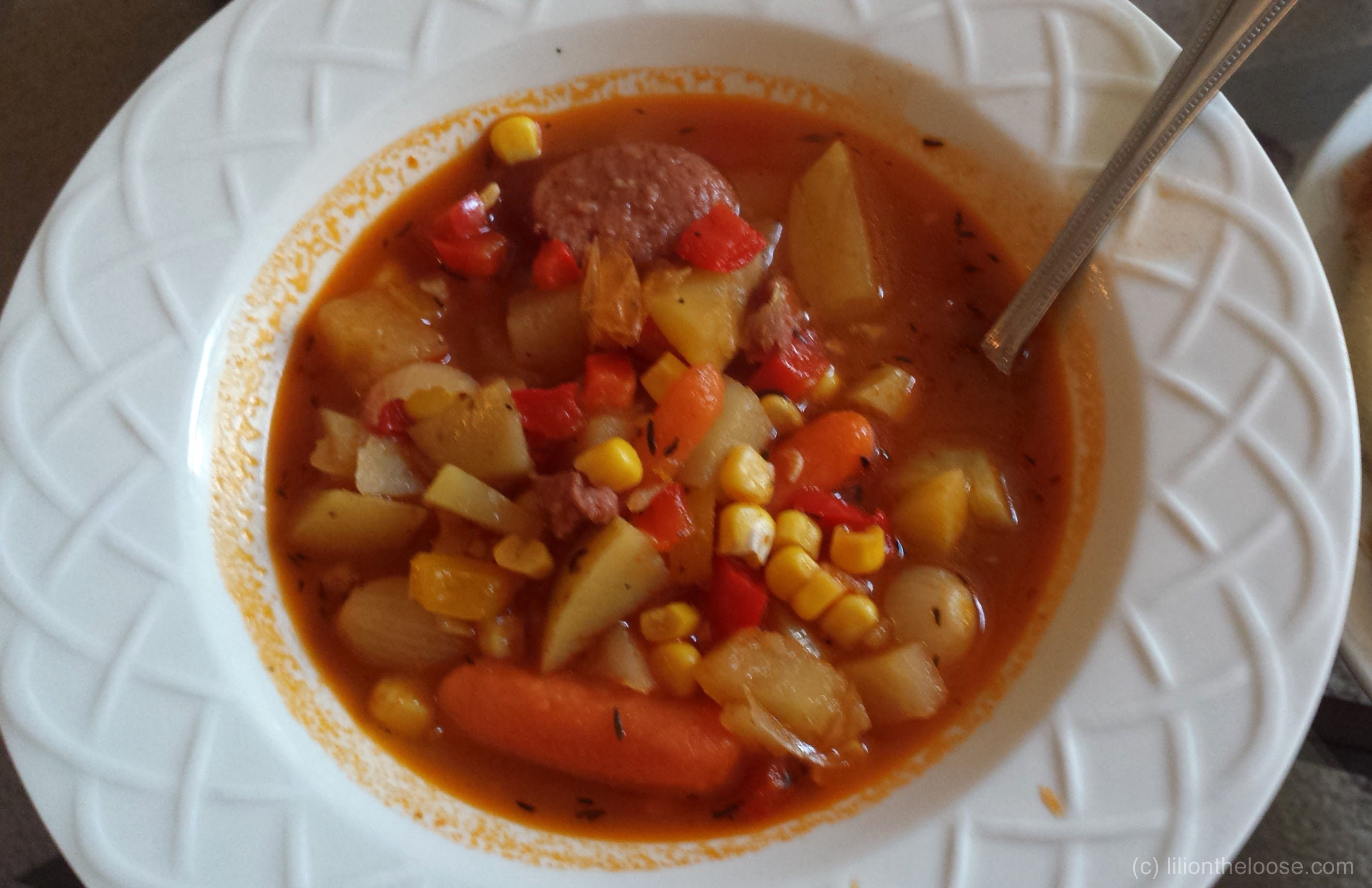 Recipe Sausage & Vegetable Soup Lili on the Loose