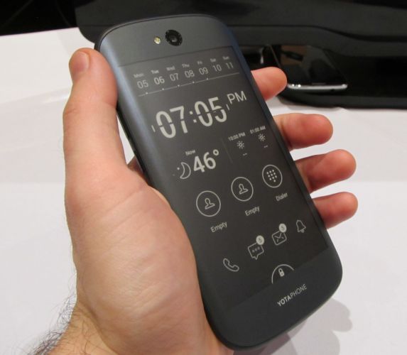 Closer look Yotaphone 2 dualscreen smartphone with color, E Ink screens Liliputing