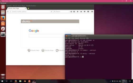 Ubuntu's Unity desktop environment can run in Windows (but not very