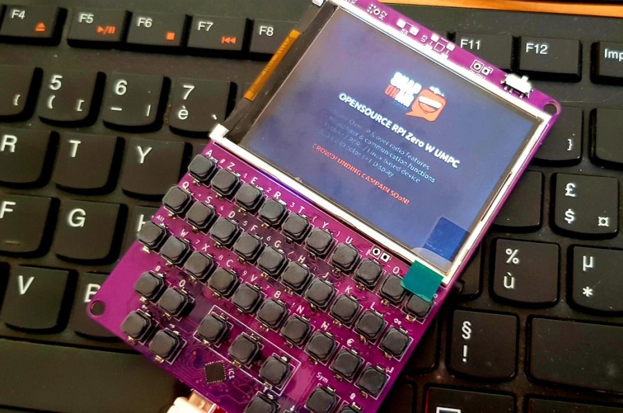 This 10 PCB lets you build a handheld PC with a Raspberry Pi Zero W