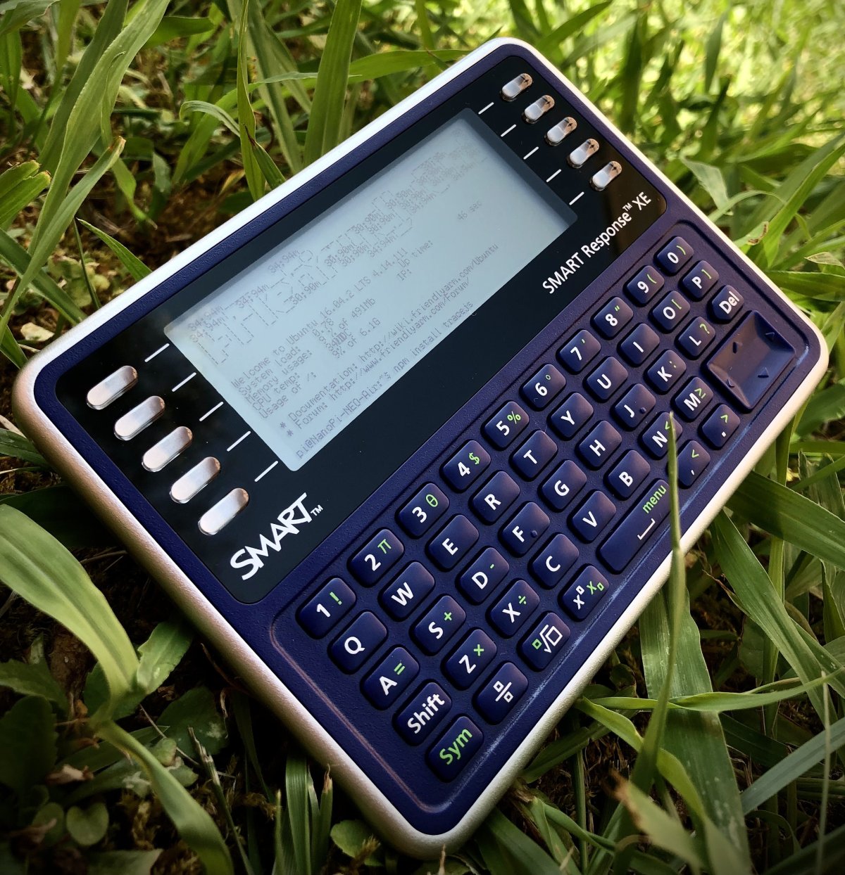 This handheld Linux terminal is made from discontinued classroom