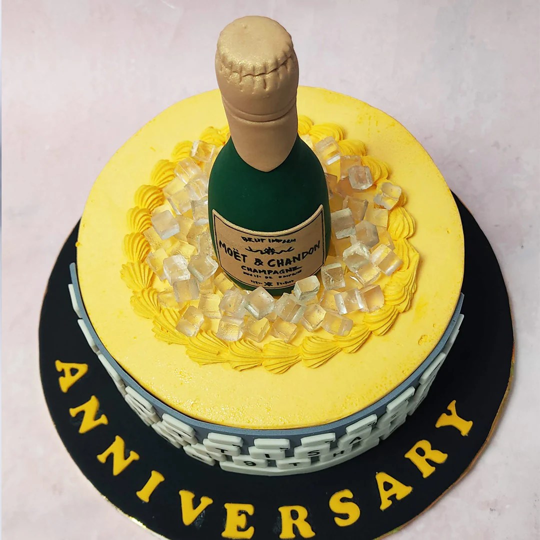 Champagne ice bucket cake Champagne Bottle Cake Corporate