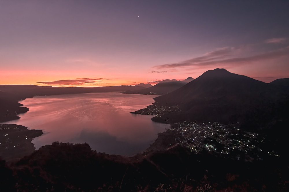 Sunrise Lake Atitlán Guatemala Wall Art Shop LillaGreen