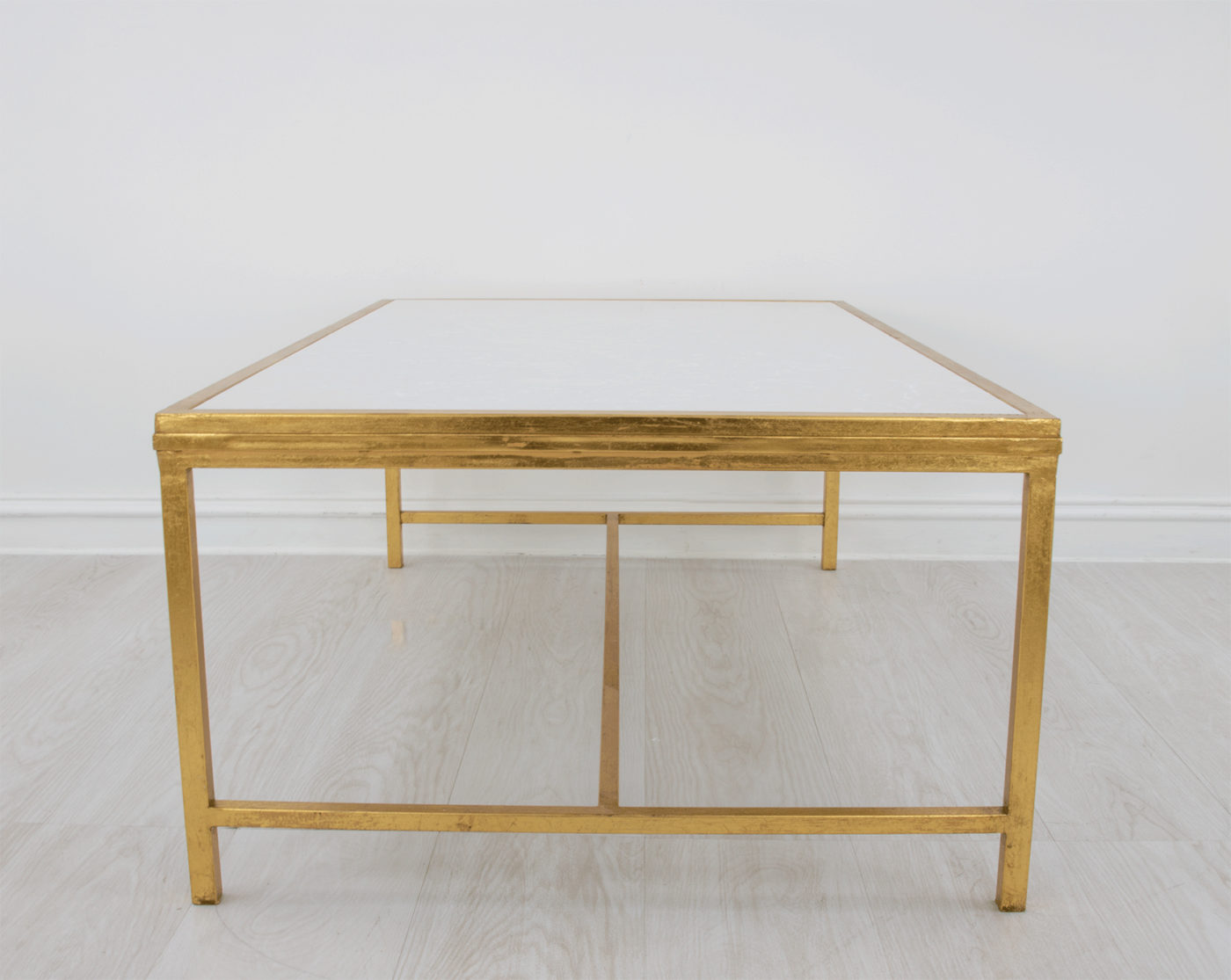 Celine Gold Rectangular Coffee Table Gilded Table Lillian Home