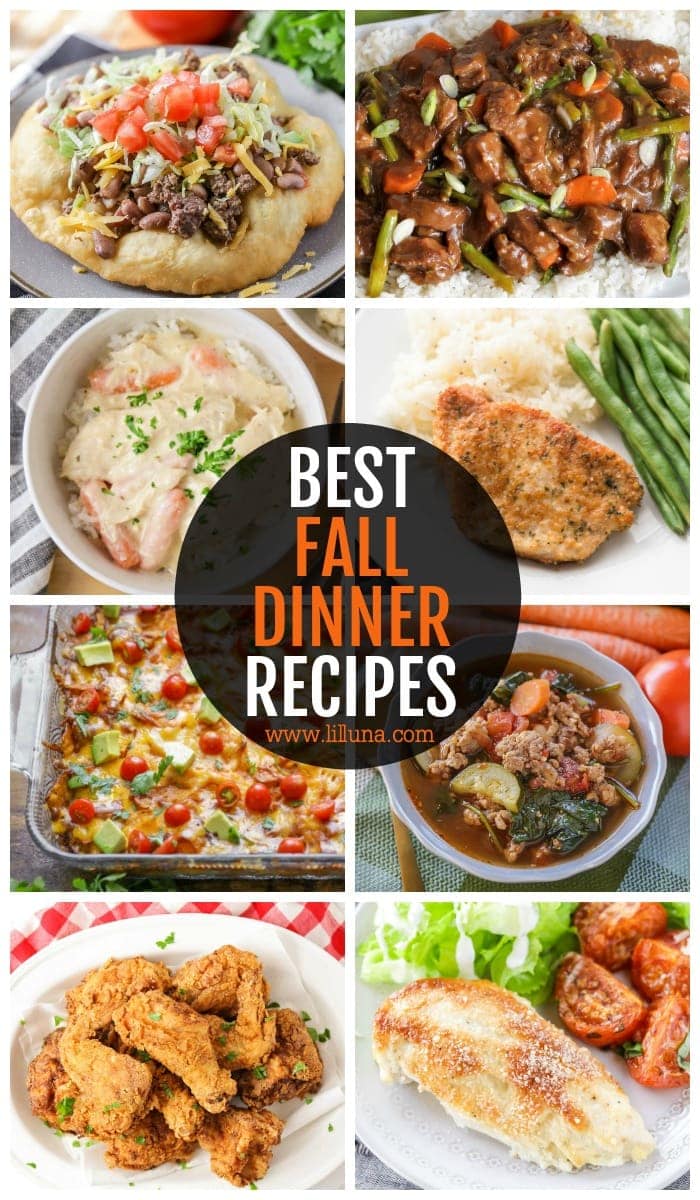 When the weather cools down, our favorite Fall Dinner Ideas come out