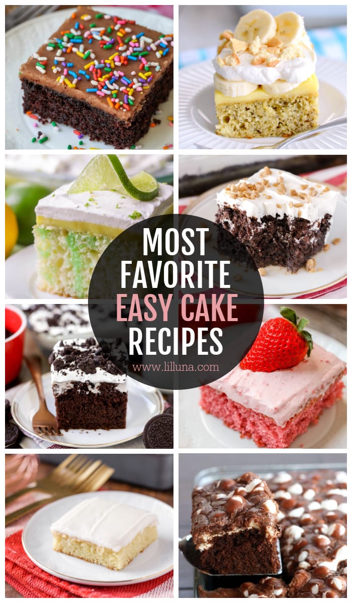 Easy Cake Recipes make the perfect treat! While we tend to lean towards