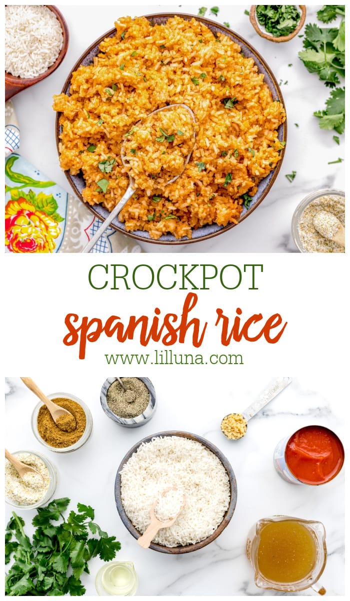 Crockpot Spanish Rice {10 Minutes Prep!} Lil' Luna