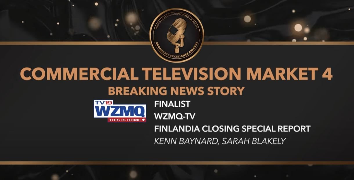 WZMQ 19 News Recognized with Awards from Michigan Association of
