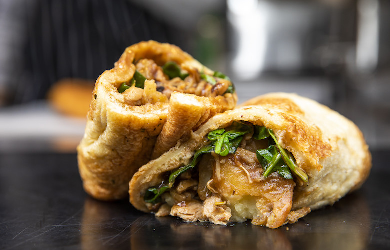 A quintessentially British roast, in a burrito Camden Market