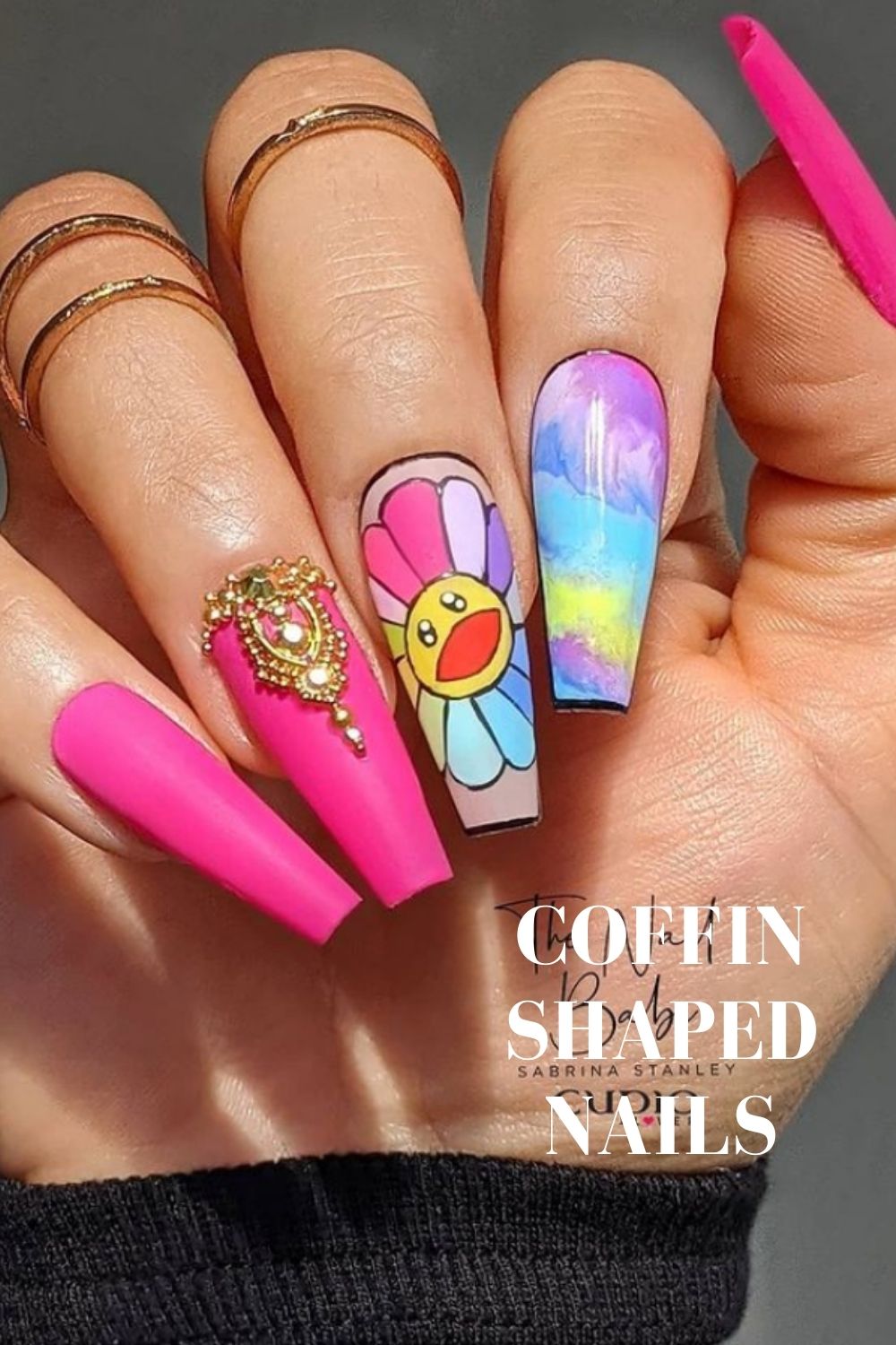 Coffin Nail Design Trends 2021 Ideas Pretty Coffin Nail Art 2021