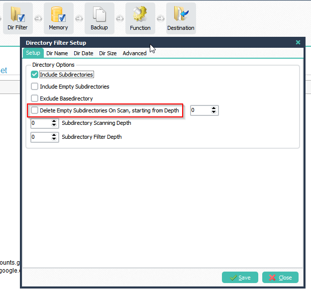 Q&A 8 Delete old files without deleting folders in Limagitox File Mover