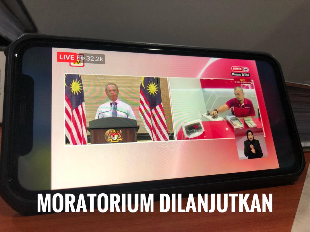 moratorium dilanjutkan Lima Minit