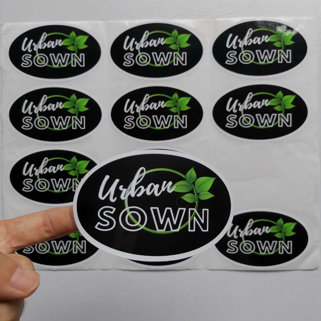 Custom Oval Stickers Printing at Wholesale Price