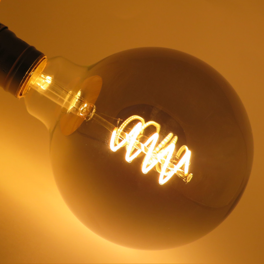 G125 Smoky LED Bulb Soft Filament 5W Lime.mt Online Lighting Shop