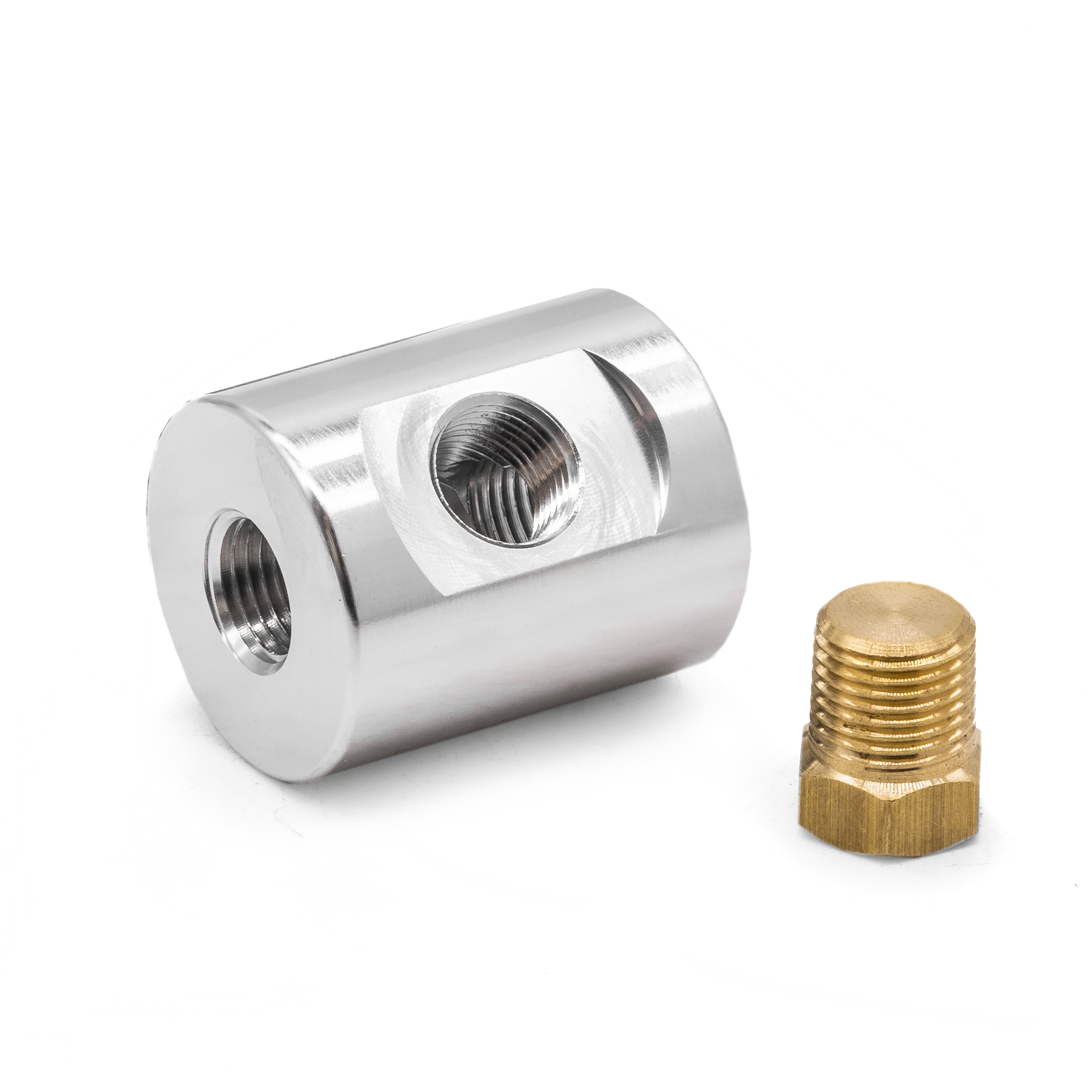 Malpassi 1/8" NPT InLine Fuel Pressure Gauge Adapter Limebug