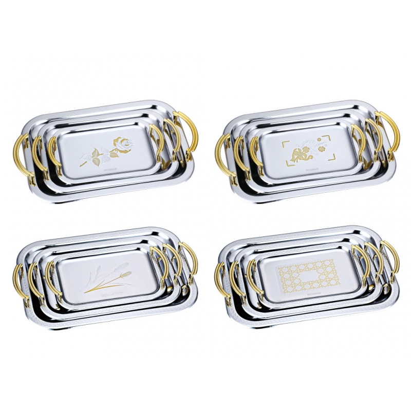Peterhof 3pcs Serving Tray Set PH16106