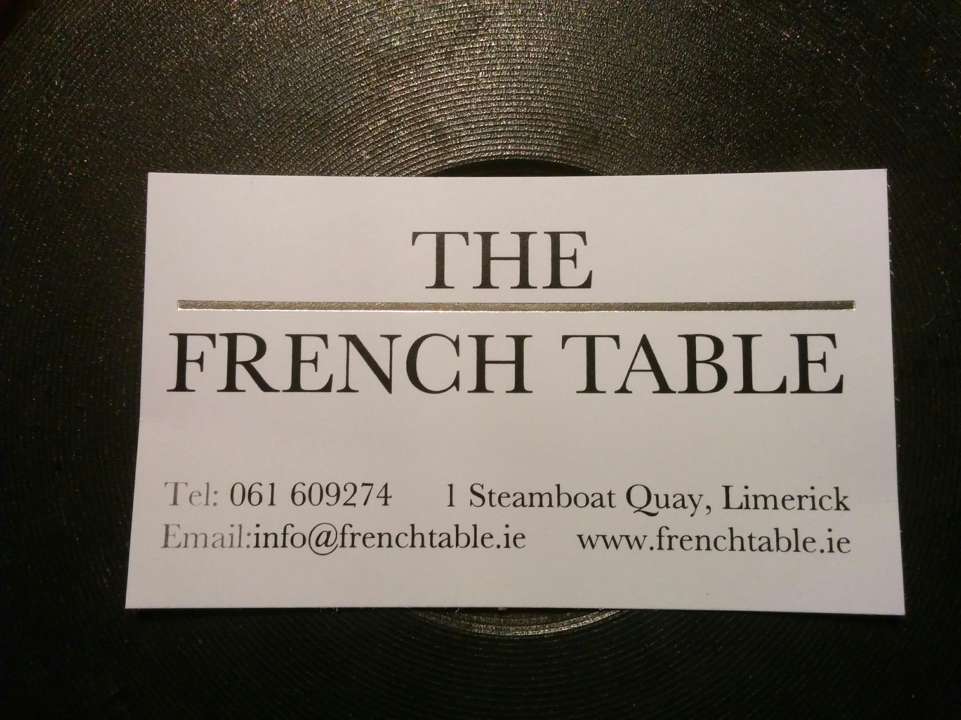 El restaurante “The French Table” Limerick Hoy