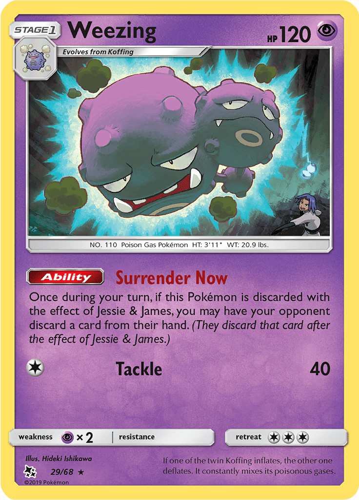 Weezing Hidden Fates (HIF) 29 Limitless