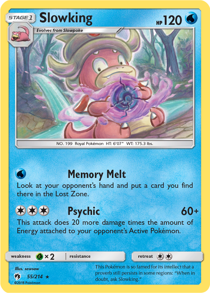 Pokemon Serebii Events 2023 Slowking Lost Thunder (LOT) 55 Limitless