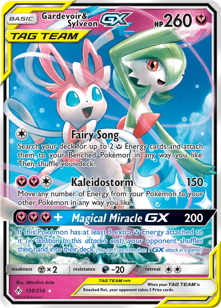 Gardevoir & SylveonGX Unbroken Bonds (UNB) 130 Limitless