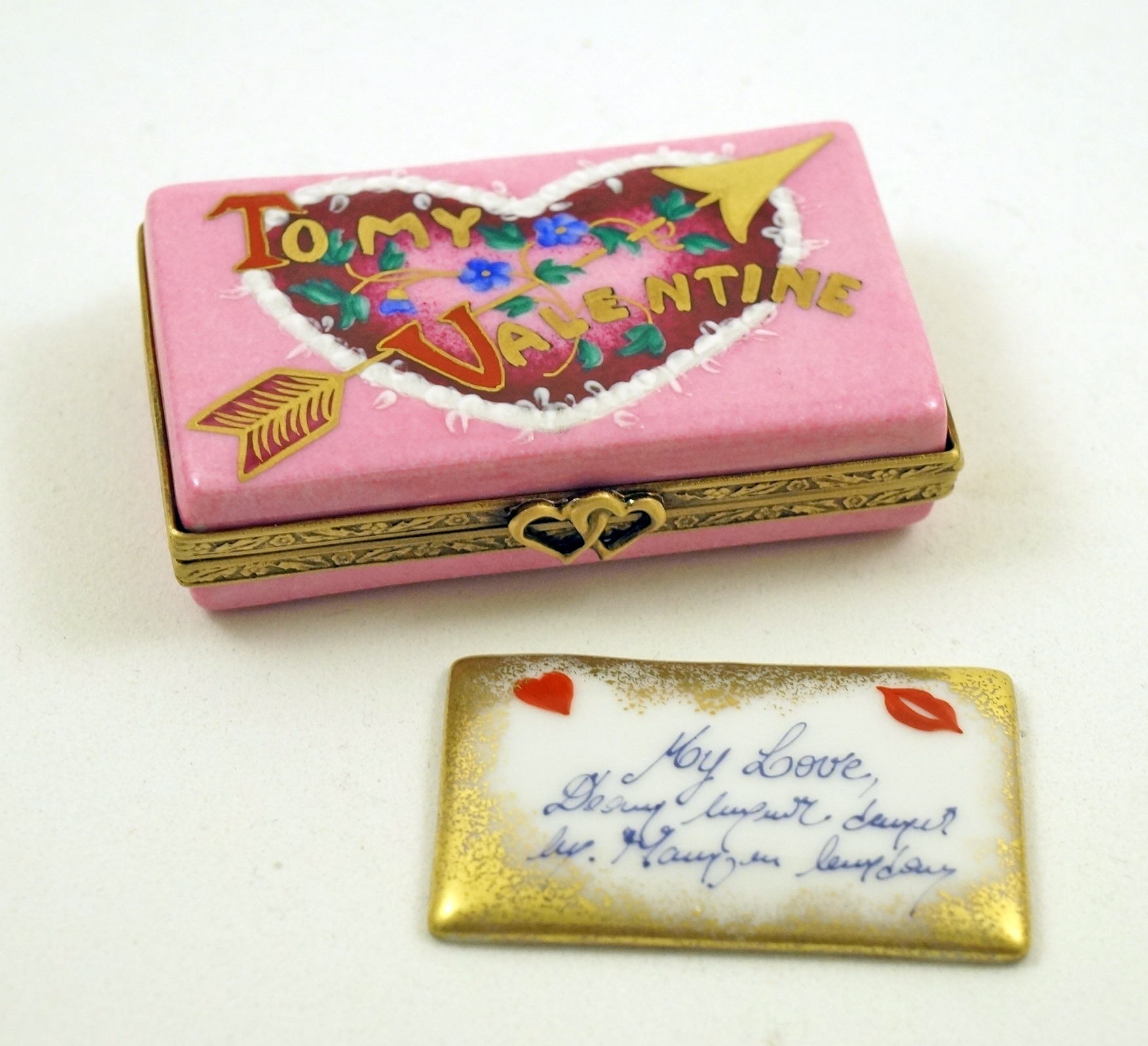 Enveloppe et lettre Saint Valentin Limoges Diffusion