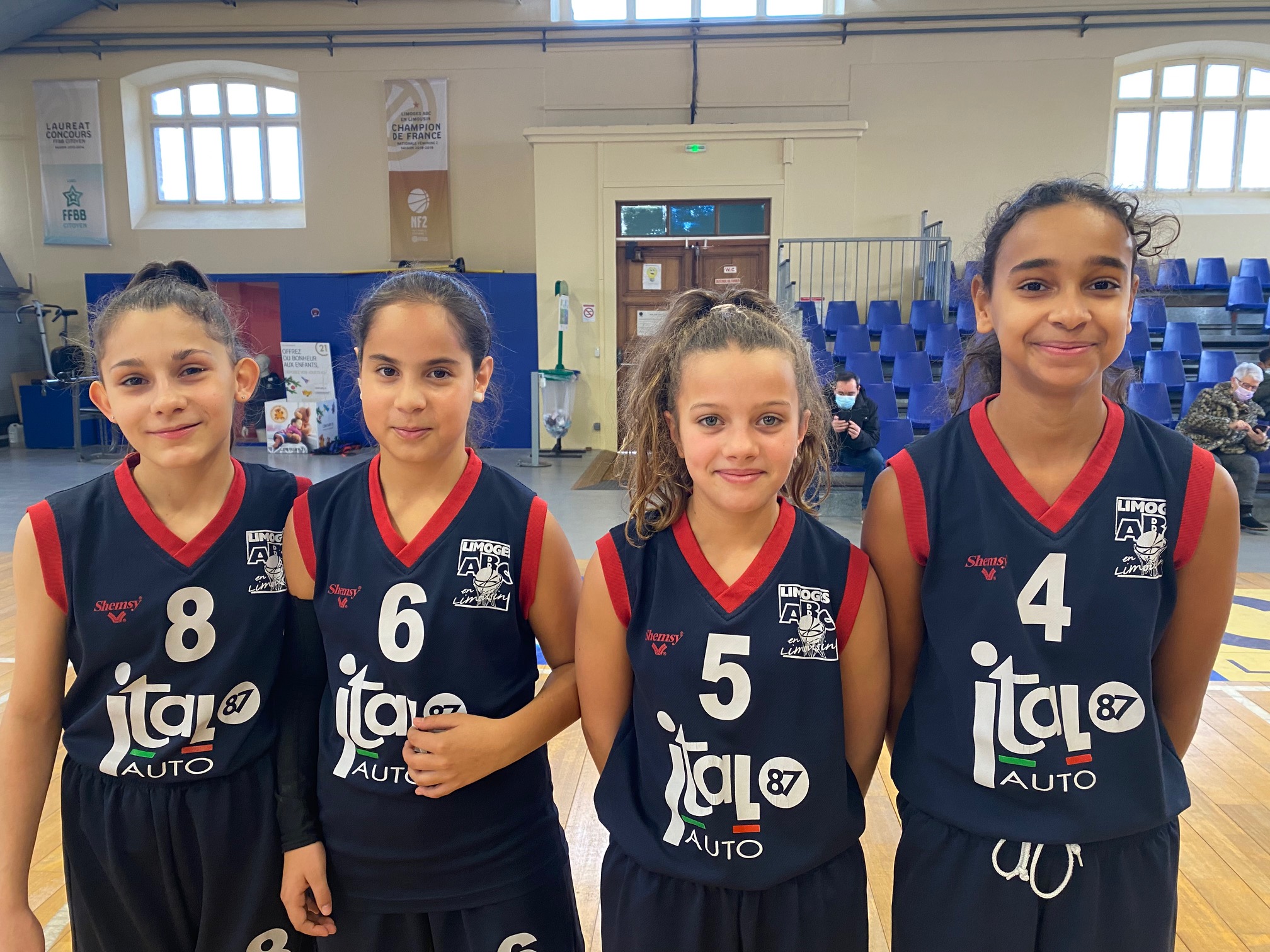 Anna, Jade, Kayna et Océane en Sélection HauteVienne Limoges ABC en