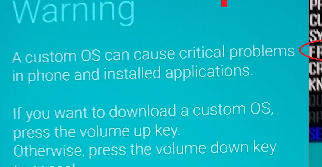 Lỗi A custom OS can cause critical problems in phone là gì?