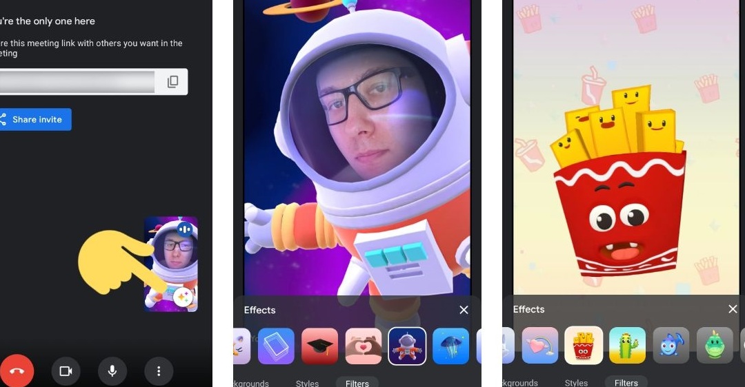 Cách sử dụng filter trên Google Meet khiến mà bạn nên biết