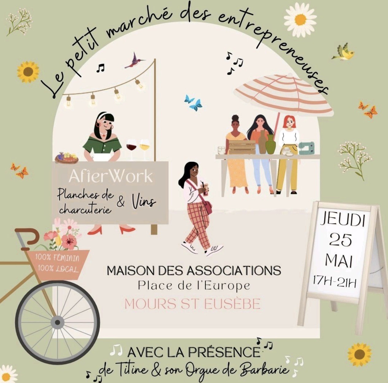 MoursSaintEusèbe Le petit marché des entrepreneuses revient