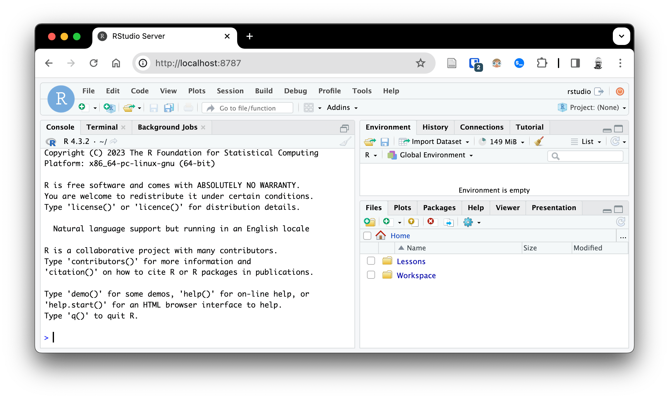 Quantitative Text Analysis Managing Docker and RStudio Server